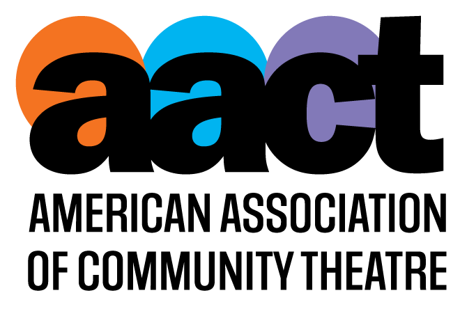 logo for the american association of commmunity theatre