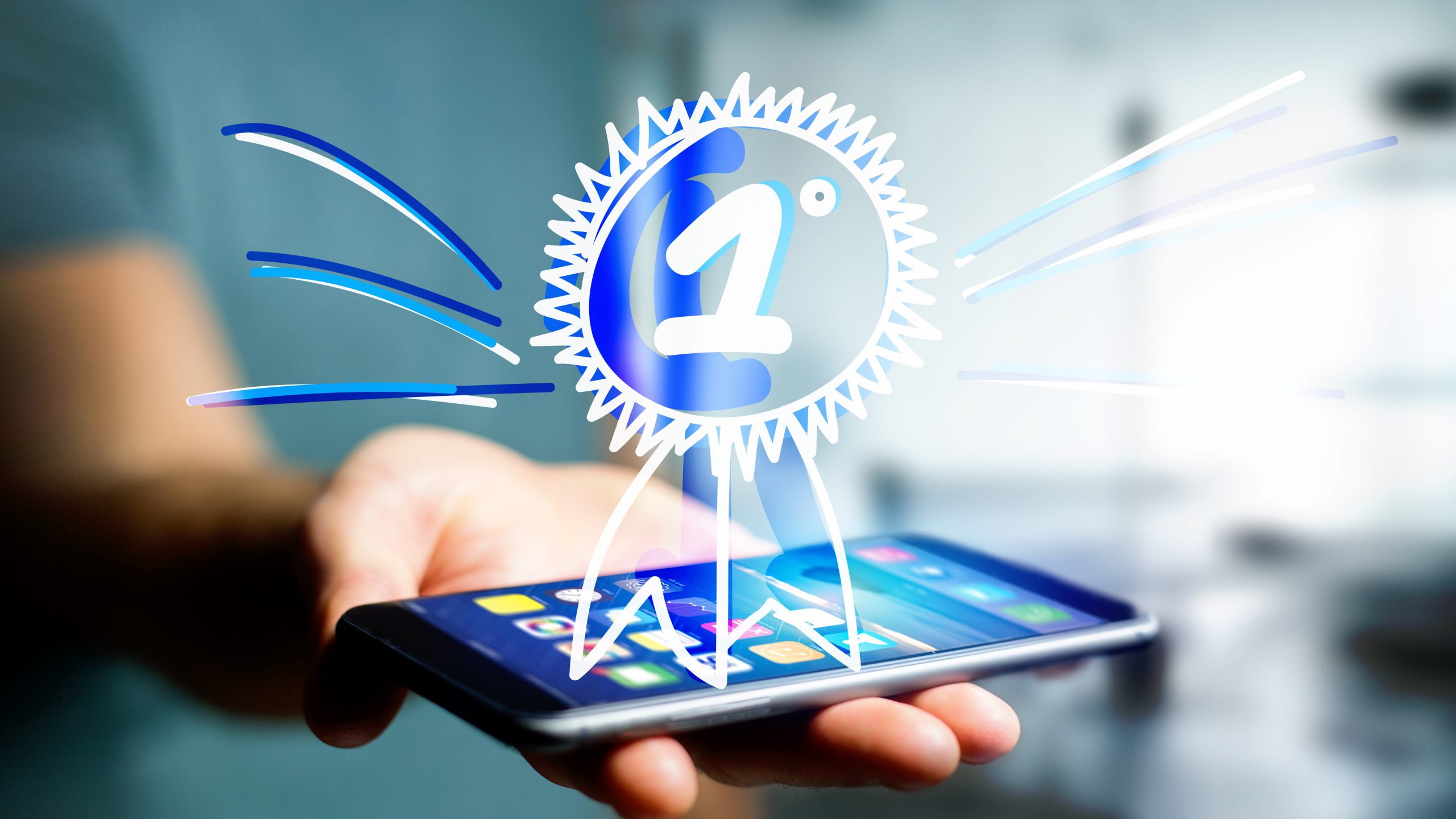 Person Holding A Mobile Phone